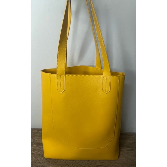 Saks Fifth Avenue Bright Yellow Tote - Picture 6 of 13